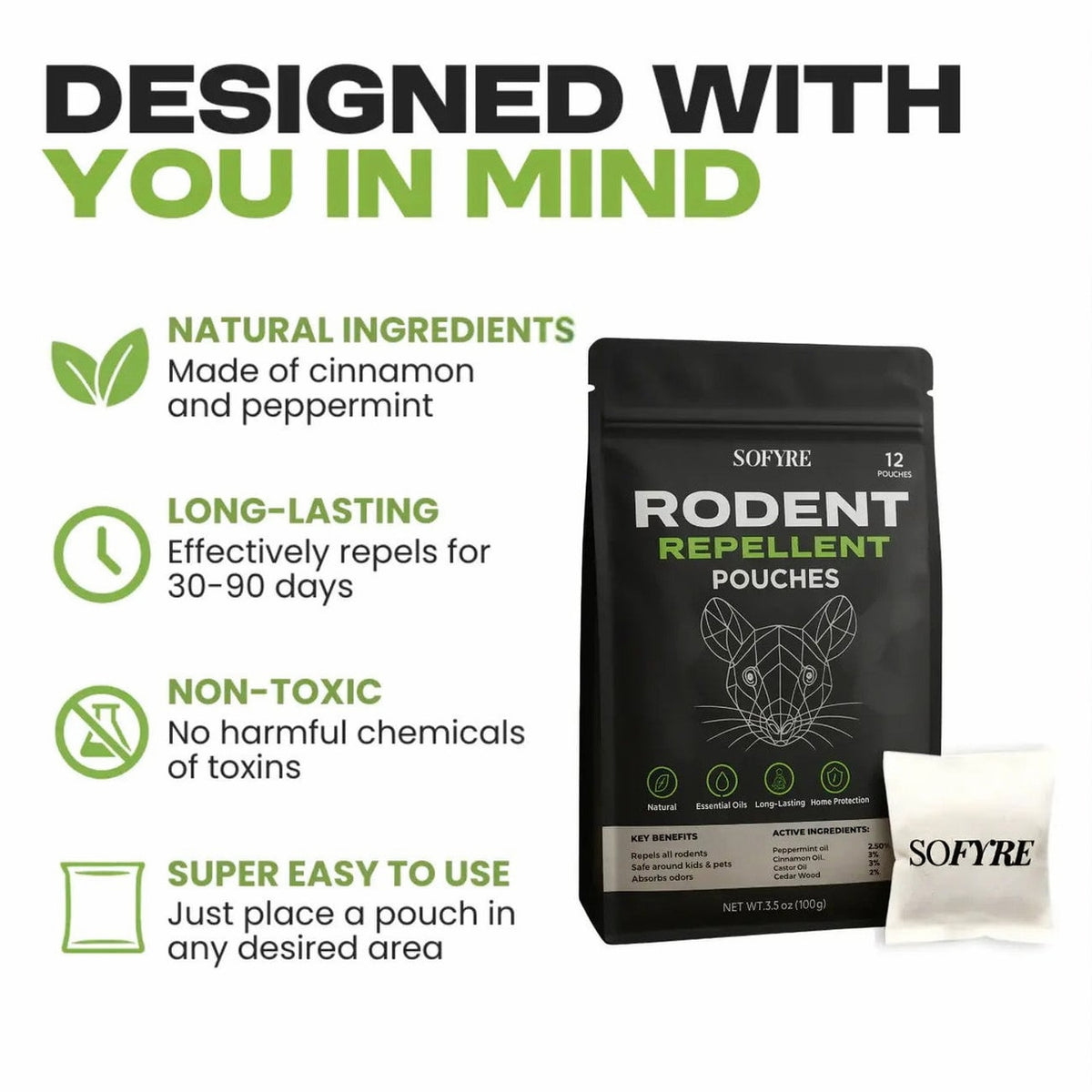 Mole Repellent Pouches 6